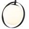 Z-Lite Midnetic 1 Light Mini Pendant, Matte Black & Matte Opal 730MP-MB - alternate 7